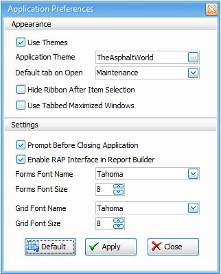 defaultsettings