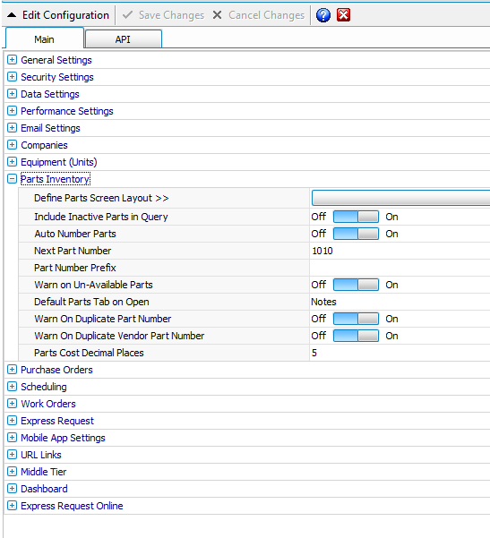 Parts Inventory_Config